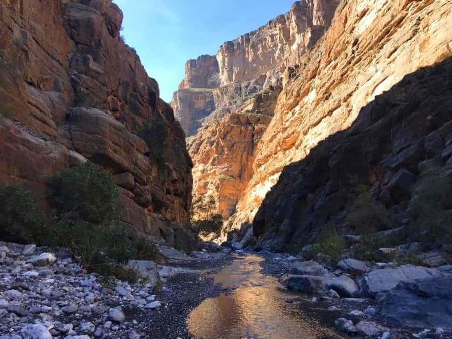 Day Trip to Jabal Shams, Wadi Nakhar, Misfat Al Abriyeen - Wadi Ghul and its abandoned stone homes