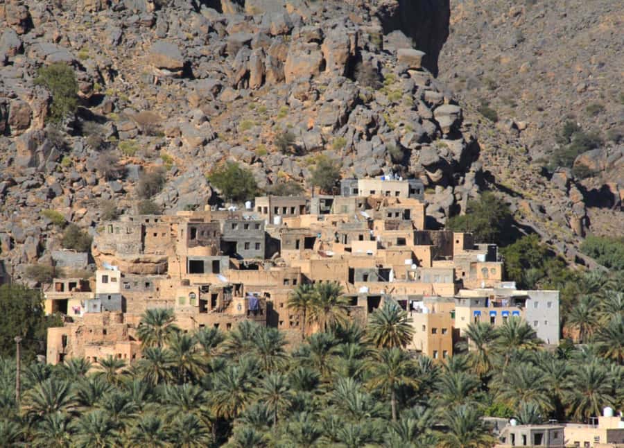 Day Trip to Jabal Shams, Wadi Nakhar, Misfat Al Abriyeen - Wadi Nakhar, where water carved the mountain