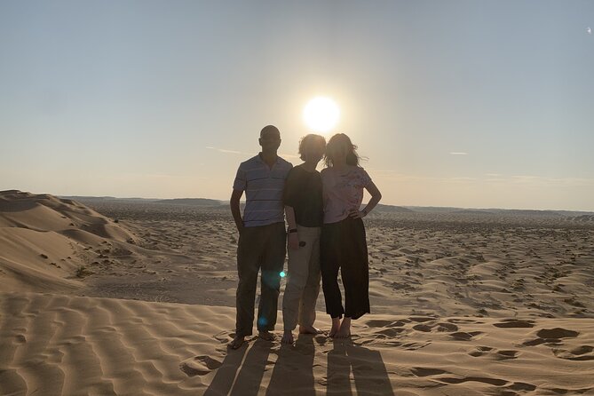 Empty Quarter Desert Sunset tour - Camels, camel milk, and a family-friendly pause