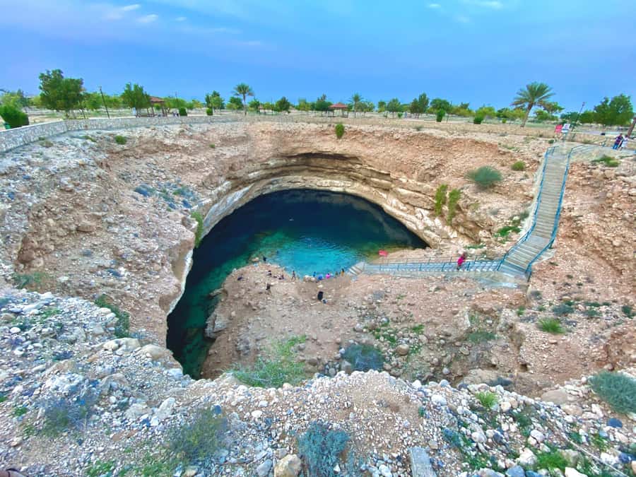 From Muscat: Wadi Shab & Bimmah Sinkhole Full-Day Tour - The long road from Muscat to the coast