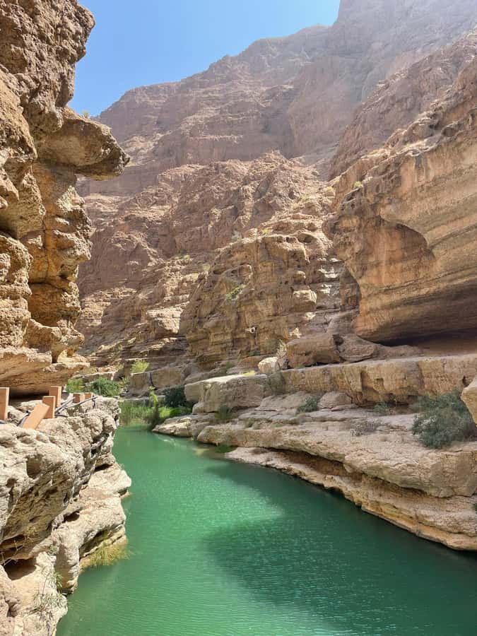 From Muscat: Wadi Shab & Sinkhole Private Tour & Free Lunch - Swimming through the cave