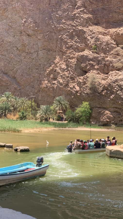 From Muscat: Wadi Shab & Sinkhole Private Tour & Free Lunch - Walking into Wadi Shab