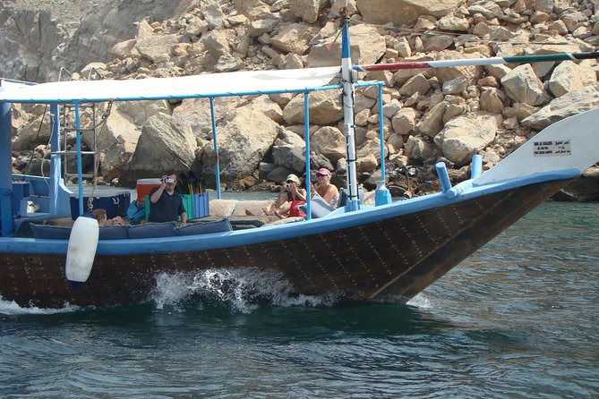 Full-Day Dhow Cruise in Khasab Musandam - Leaving Khasab on a traditional dhow