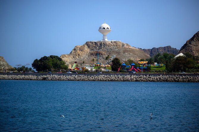 Half-Day Private Muscat City Tour 4 Hours - Old Muscat from above: mountains, gates, and watchtowers