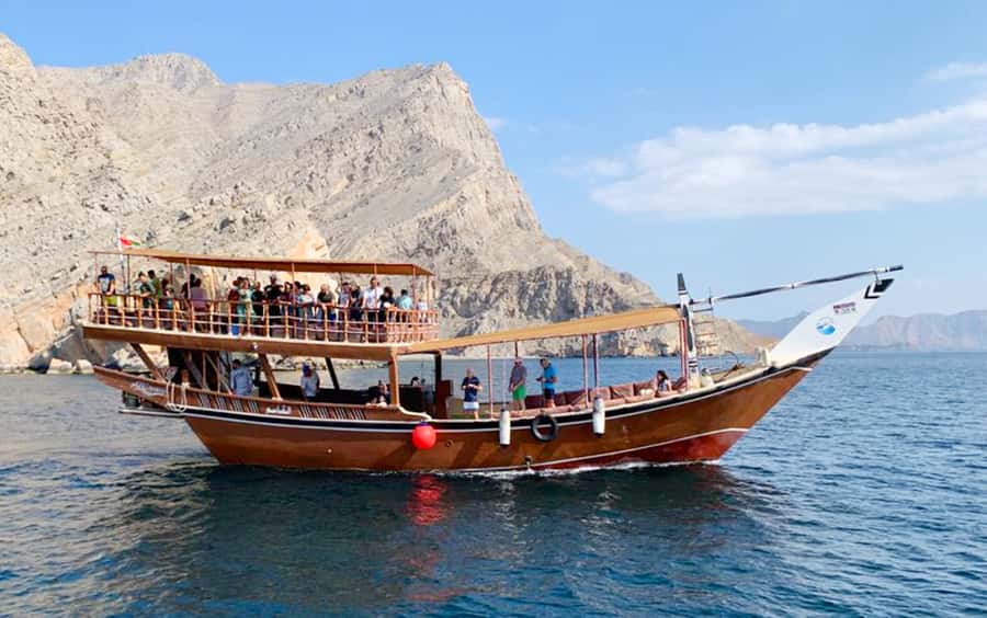 Khasab: Dolphin Watching Day Tour with Snorkeling & Lunch - Watching for dolphins in Khor Sham