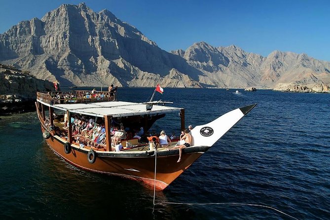 Musandam Khasab Day Trip and Dhow Cruise from Dubai - Swimming and snorkeling in clear coastal water
