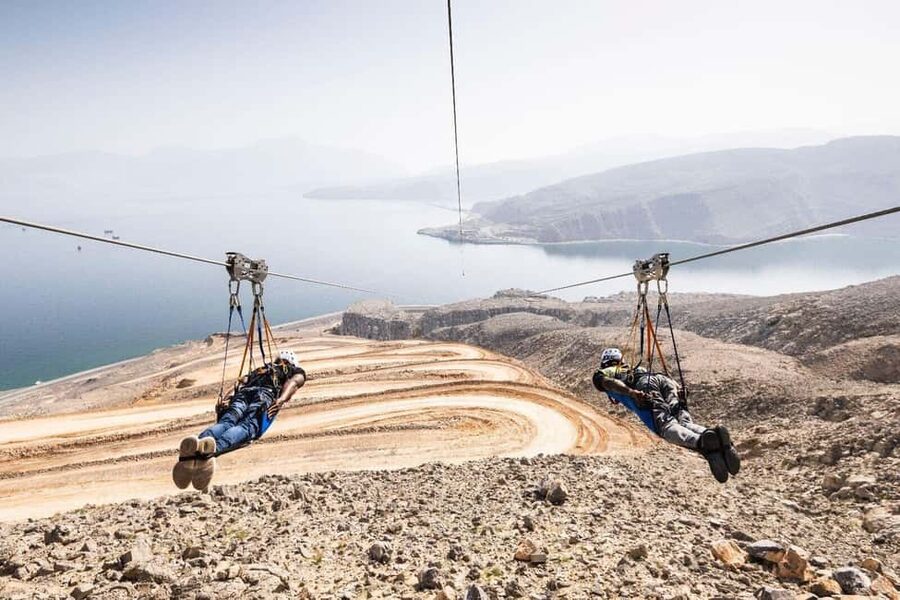 Musandam Zipline - The 1,800-meter flight over Musandam
