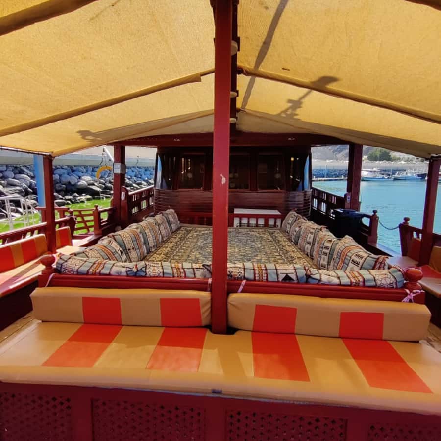 Muscat: Omani Traditional Dhow Sunset Cruise - Leaving Muscat for the two-hour boat ride