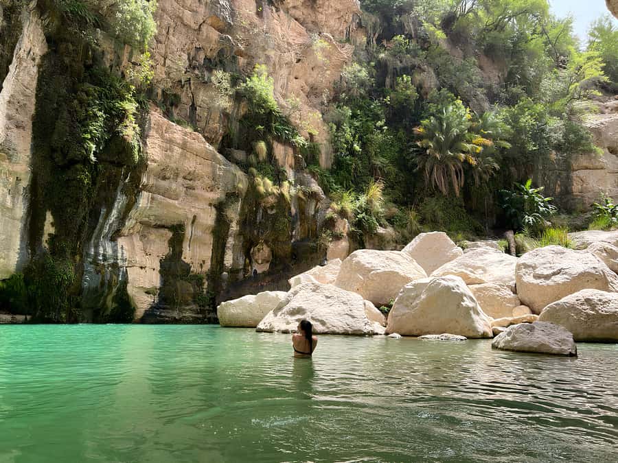 Muscat: Wadi Mibam Private Full Day Tour by 4x4 car - Wadi Tiwi, where the road becomes part of the trip