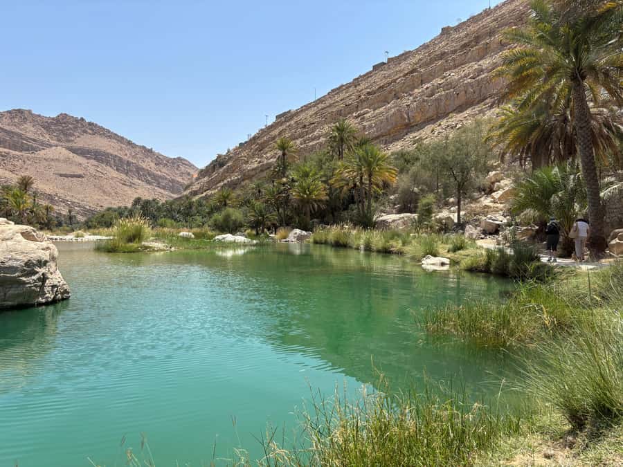 Muscat: Wahiba Sands, Wadi Bani Khalid & Mudayrib Tour - Wadi Bani Khalid: lunch beside the pools