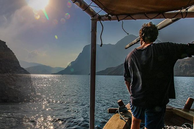 Omani Dhow Coastal and Sunset Cruise - Mirani and Jalali forts from offshore