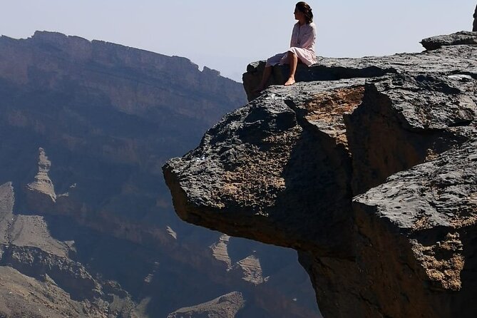 Private Full Day Guided Balcony Walk Hiking to Jebel Shams - The abandoned village at the end