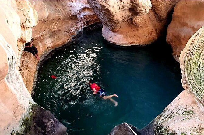 Private Tour Wadi Shab & Sinkhole Tour – Swim, Hike & Explore - Bimmah Sinkhole adds a striking change of scene