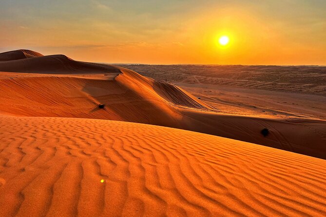 Private Watching Sunset Desert Safari Tour - From Muscat to Wadi Bani Khalid