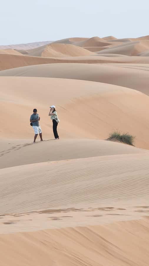Sunset at wahiba desert - Wadi Bani Khalid makes a strong first stop