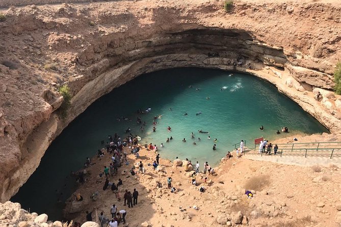 Tour Fatimah 2 Days-1 Night In Ras Al Hadd, Oman Tours Package - Bimmah Sinkhole and Fins Beach set the tone