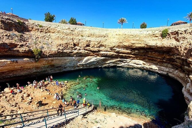 Wadi Shab and Bimmah Sinkhole Private Day Trip+Lunch - Fins Beach and the Tiwi coast