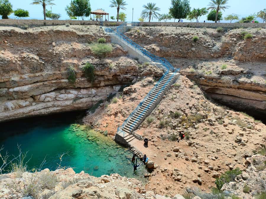 Wadi Shab &Bimmah Sinkhole &Heart shaped Cave &Pebble Beach - Bimmah Sinkhole on the way home