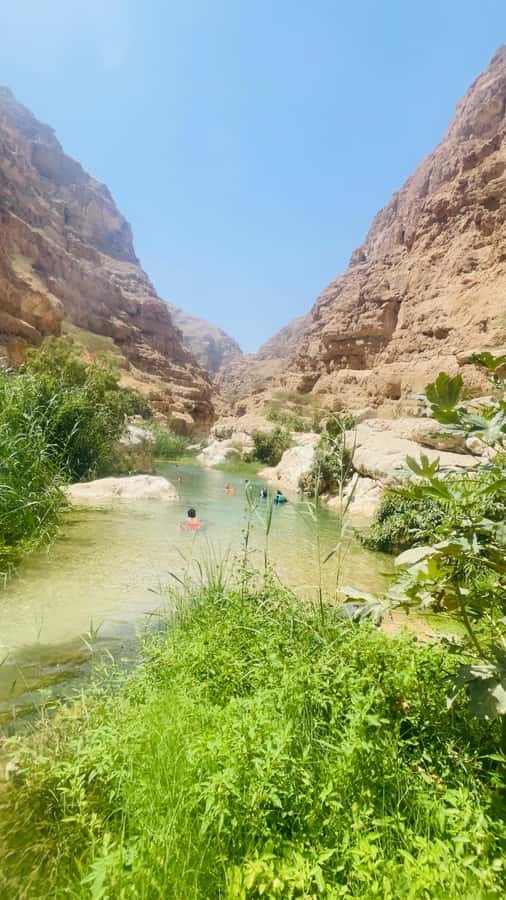 Wadi Shab Parking Meet the Local Guide for Self drivers - Coffee and the return to the parking area