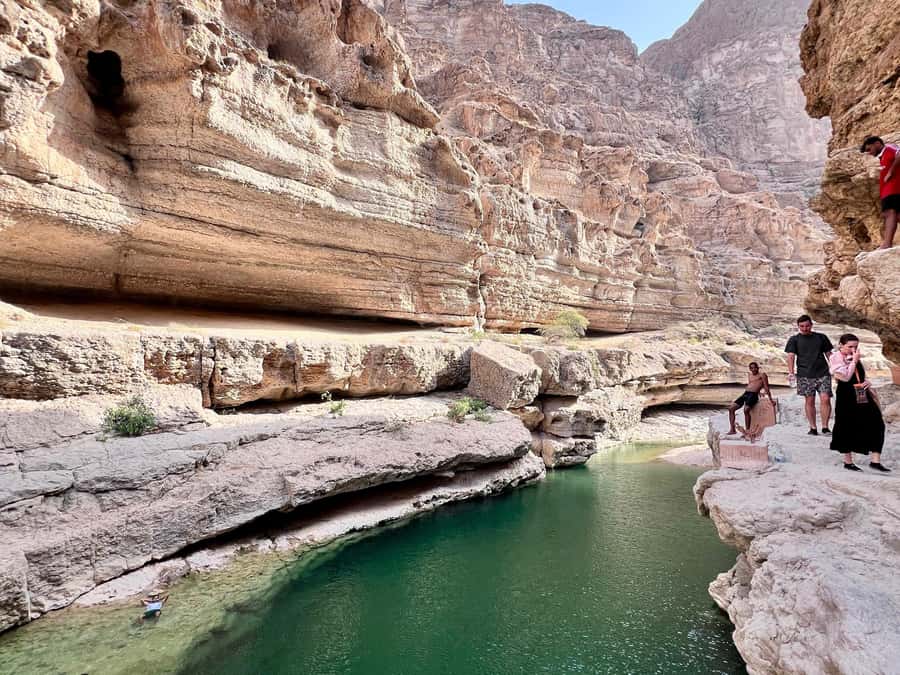 Wadi Shab & Wadi Tiwi : Guided Adventure (Customer Own Car) - The boat ride is part of the Wadi Shab approach