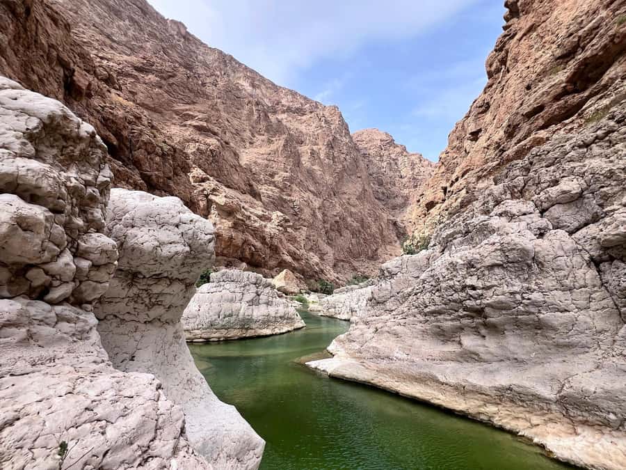 Wadi Shab & Wadi Tiwi : Guided Adventure (Customer Own Car) - A private farm provides the quiet finish